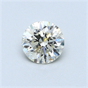 0.52 Carats, Round Diamond with Very Good Cut, L Color, VS2 Clarity and Certified by GIA