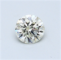 0.51 Carats, Round Diamond with Very Good Cut, L Color, VS2 Clarity and Certified by GIA