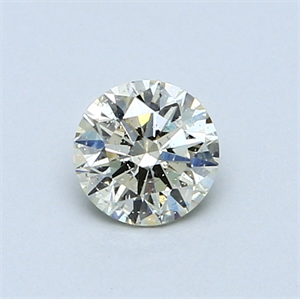 Picture of 0.51 Carats, Round Diamond with Excellent Cut, M Color, I1 Clarity and Certified by GIA