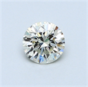 0.51 Carats, Round Diamond with Very Good Cut, L Color, VS1 Clarity and Certified by GIA