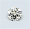 0.51 Carats, Round Diamond with Excellent Cut, M Color, VVS1 Clarity and Certified by GIA