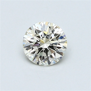 Picture of 0.51 Carats, Round Diamond with Excellent Cut, M Color, VVS1 Clarity and Certified by GIA