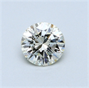 0.50 quilates, Redondo Diamante , Color L, claridad VVS2 y certificado por GIA