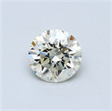 0.50 Carats, Round Diamond with Very Good Cut, M Color, VVS2 Clarity and Certified by GIA