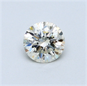 0.50 Carats, Round Diamond with Good Cut, L Color, VS1 Clarity and Certified by GIA