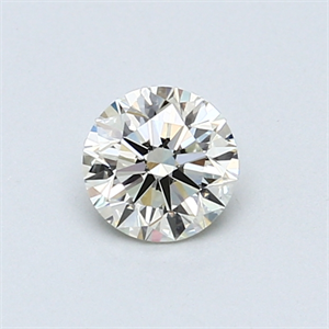 Picture of 0.50 Carats, Round Diamond with Good Cut, K Color, VS2 Clarity and Certified by GIA