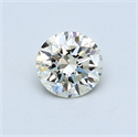 0.50 Carats, Round Diamond with Very Good Cut, L Color, VS1 Clarity and Certified by GIA