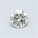 0.48 Carats, Round Diamond with Excellent Cut, L Color, VS2 Clarity and Certified by GIA