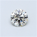 0.46 Carats, Round Diamond with Excellent Cut, K Color, VS1 Clarity and Certified by GIA