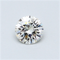 0.45 Carats, Round Diamond with Very Good Cut, J Color, VVS2 Clarity and Certified by GIA