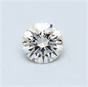 0.45 Carats, Round Diamond with Excellent Cut, J Color, VS2 Clarity and Certified by GIA