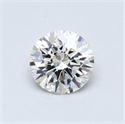 0.45 quilates, Redondo Diamante , Color J, claridad VVS1 y certificado por GIA