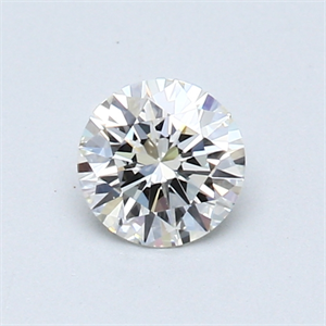 Picture of 0.45 Carats, Round Diamond with Excellent Cut, J Color, VVS1 Clarity and Certified by GIA