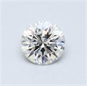 0.44 Carats, Round Diamond with Excellent Cut, I Color, VS2 Clarity and Certified by GIA