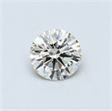 0.42 Carats, Round Diamond with Excellent Cut, L Color, VS2 Clarity and Certified by GIA