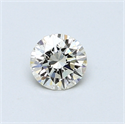 0.41 quilates, Redondo Diamante , Color L, claridad VVS1 y certificado por GIA