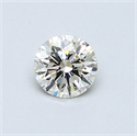 0.45 Carats, Round Diamond with Excellent Cut, I Color, VVS1 Clarity and Certified by EGL