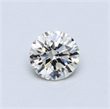 0.42 Carats, Round Diamond with Excellent Cut, G Color, VVS2 Clarity and Certified by EGL