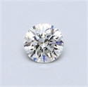 0.44 Carats, Round Diamond with Excellent Cut, G Color, VS2 Clarity and Certified by EGL