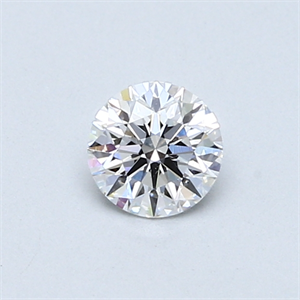 Picture of 0.42 Carats, Round Diamond with Very Good Cut, D Color, SI1 Clarity and Certified by GIA