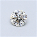 0.44 Carats, Round Diamond with Excellent Cut, G Color, VVS1 Clarity and Certified by EGL