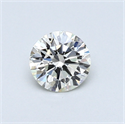 0.41 Carats, Round Diamond with Excellent Cut, K Color, VS2 Clarity and Certified by GIA