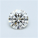 0.48 Carats, Round Diamond with Excellent Cut, I Color, VVS2 Clarity and Certified by EGL