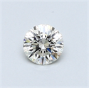 0.42 Carats, Round Diamond with Excellent Cut, H Color, VS1 Clarity and Certified by EGL