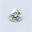 0.32 Carats, Round Diamond with Excellent Cut, H Color, VVS1 Clarity and Certified by EGL