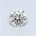 0.43 Carats, Round Diamond with Excellent Cut, G Color, VS1 Clarity and Certified by EGL