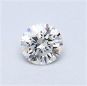 0.40 Carats, Round Diamond with Very Good Cut, I Color, SI1 Clarity and Certified by GIA