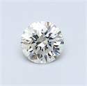 0.42 Carats, Round Diamond with Excellent Cut, G Color, VVS1 Clarity and Certified by EGL