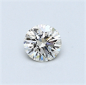 0.38 Carats, Round Diamond with Excellent Cut, H Color, VS1 Clarity and Certified by EGL