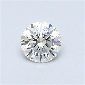 Picture of 0.40 Carats, Round Diamond with Very Good Cut, J Color, IF Clarity and Certified by GIA