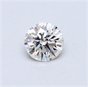 0.41 Carats, Round Diamond with Very Good Cut, H Color, VVS1 Clarity and Certified by GIA