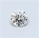 0.41 Carats, Round Diamond with Very Good Cut, I Color, VVS1 Clarity and Certified by GIA