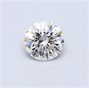 0.42 Carats, Round Diamond with Very Good Cut, H Color, SI1 Clarity and Certified by GIA