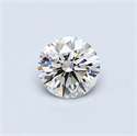 0.42 Carats, Round Diamond with Excellent Cut, G Color, VVS2 Clarity and Certified by EGL