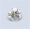 0.42 Carats, Round Diamond with Excellent Cut, G Color, VVS2 Clarity and Certified by EGL