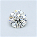 0.42 Carats, Round Diamond with Excellent Cut, G Color, VVS1 Clarity and Certified by EGL