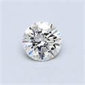 0.44 Carats, Round Diamond with Excellent Cut, G Color, VVS1 Clarity and Certified by EGL