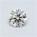 0.40 Carats, Round Diamond with Excellent Cut, G Color, SI2 Clarity and Certified by GIA