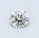 0.45 Carats, Round Diamond with Excellent Cut, G Color, VS2 Clarity and Certified by EGL