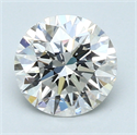 1.52 Carats, Round Diamond with Excellent Cut, G Color, SI1 Clarity and Certified by GIA