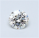 0.43 Carats, Round Diamond with Excellent Cut, G Color, VVS1 Clarity and Certified by EGL