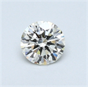 0.43 Carats, Round Diamond with Excellent Cut, H Color, IF Clarity and Certified by EGL