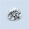 0.40 Carats, Round Diamond with Very Good Cut, H Color, VS2 Clarity and Certified by GIA