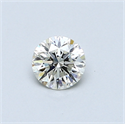 0.36 Carats, Round Diamond with Excellent Cut, I Color, VS1 Clarity and Certified by EGL