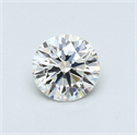 0.43 Carats, Round Diamond with Very Good Cut, H Color, SI1 Clarity and Certified by GIA