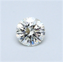 0.34 Carats, Round Diamond with Excellent Cut, H Color, VVS1 Clarity and Certified by EGL